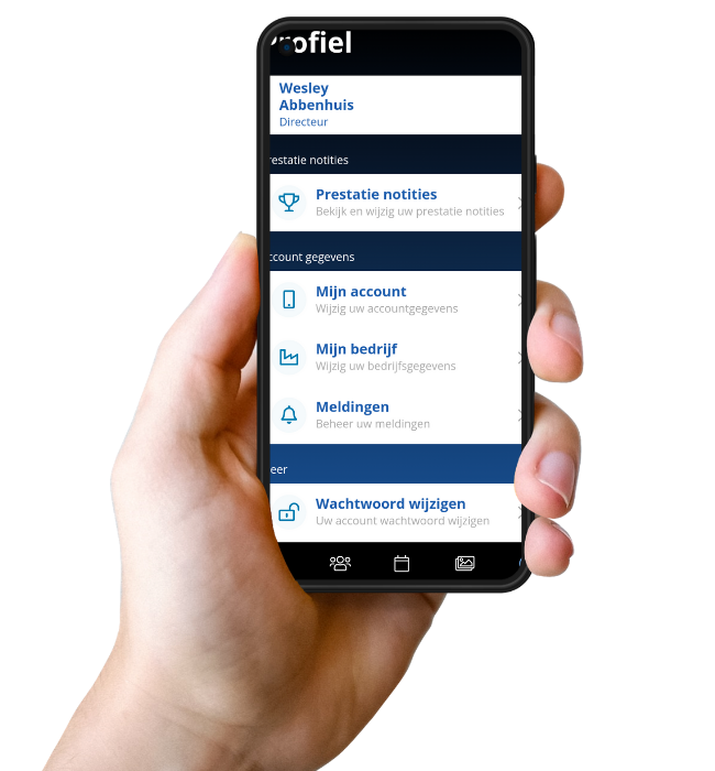 Ledenprofiel in de ABBR-App